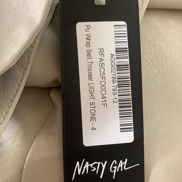 High Waisted Tie Belt Pants - Picture 2 of 2